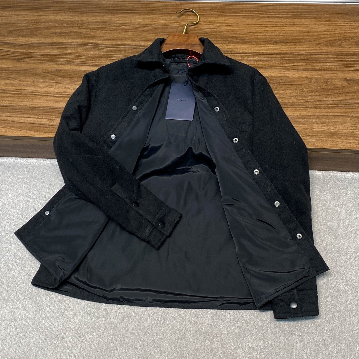 다이아몬드 퀼팅 자켓 (Long trench leather coat)