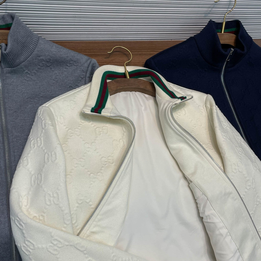 풀집 니트 재킷 (Full-zip knit jacket)