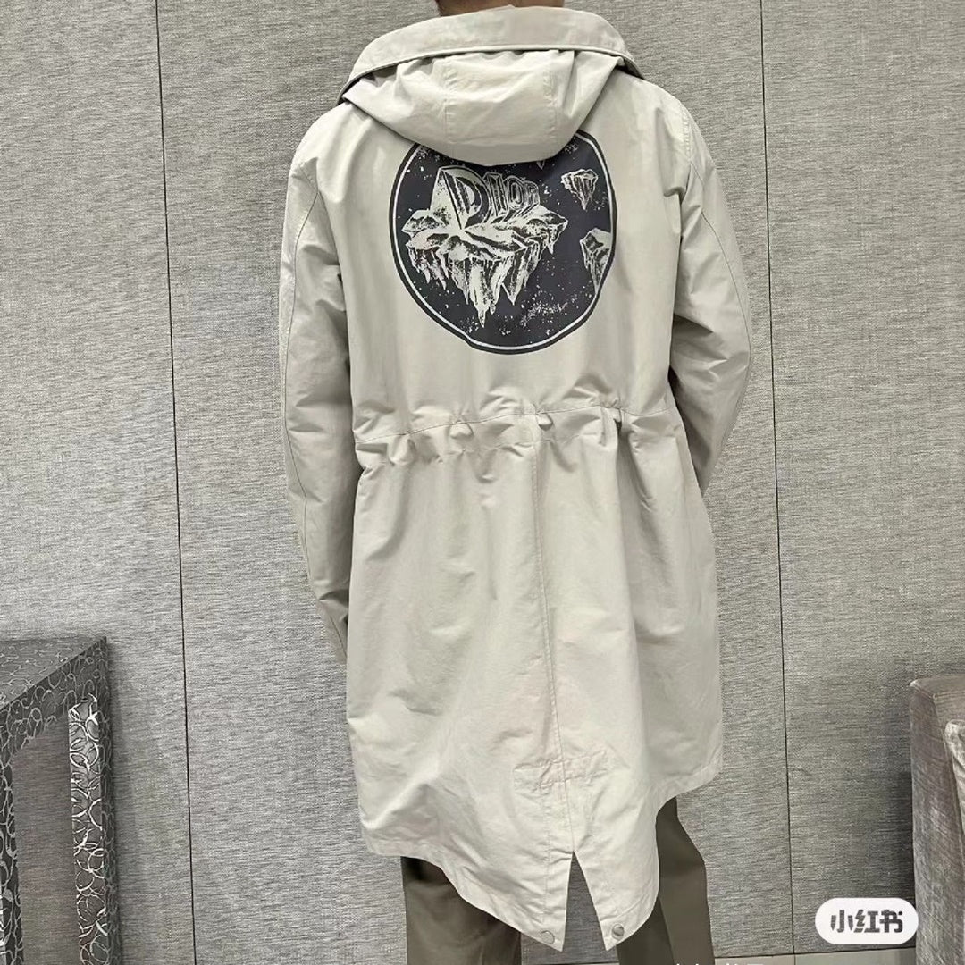 K980 420898 롱 후드 윈드브레이커