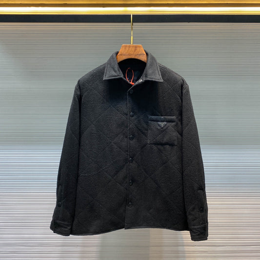 다이아몬드 퀼팅 자켓 (Long trench leather coat)