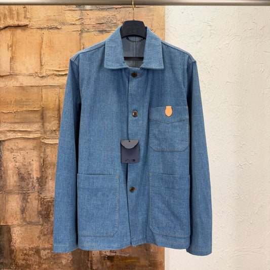 블렌드 데님 워크 재킷, 진 (Blend denim work jacket, jeans)