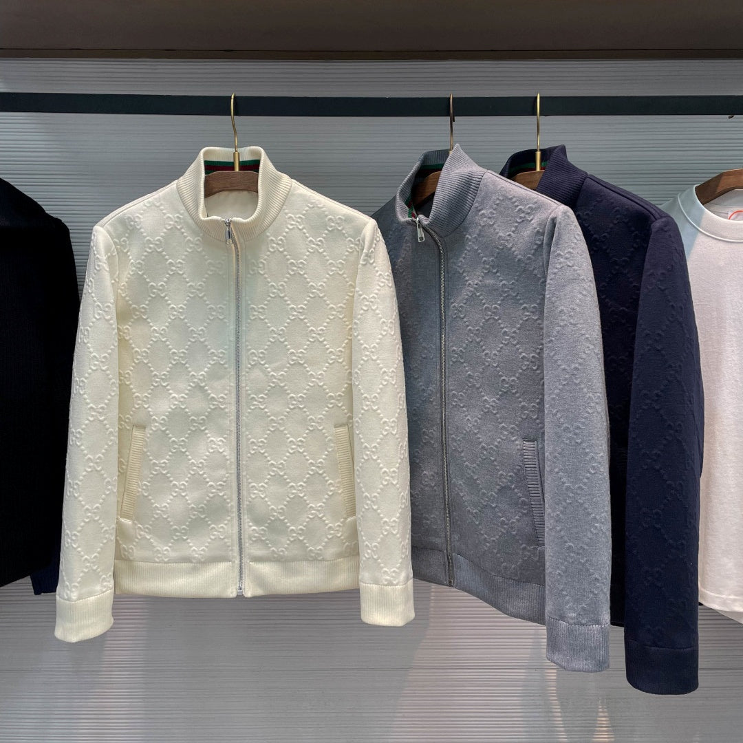 풀집 니트 재킷 (Full-zip knit jacket)