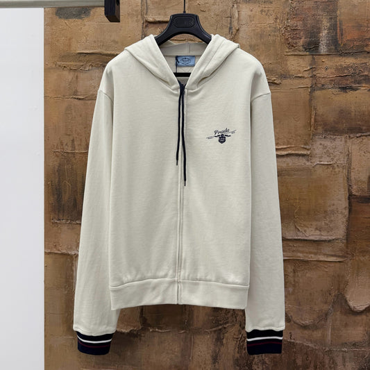 프레피 후드집업 (Preppy Hooded Zip-up)