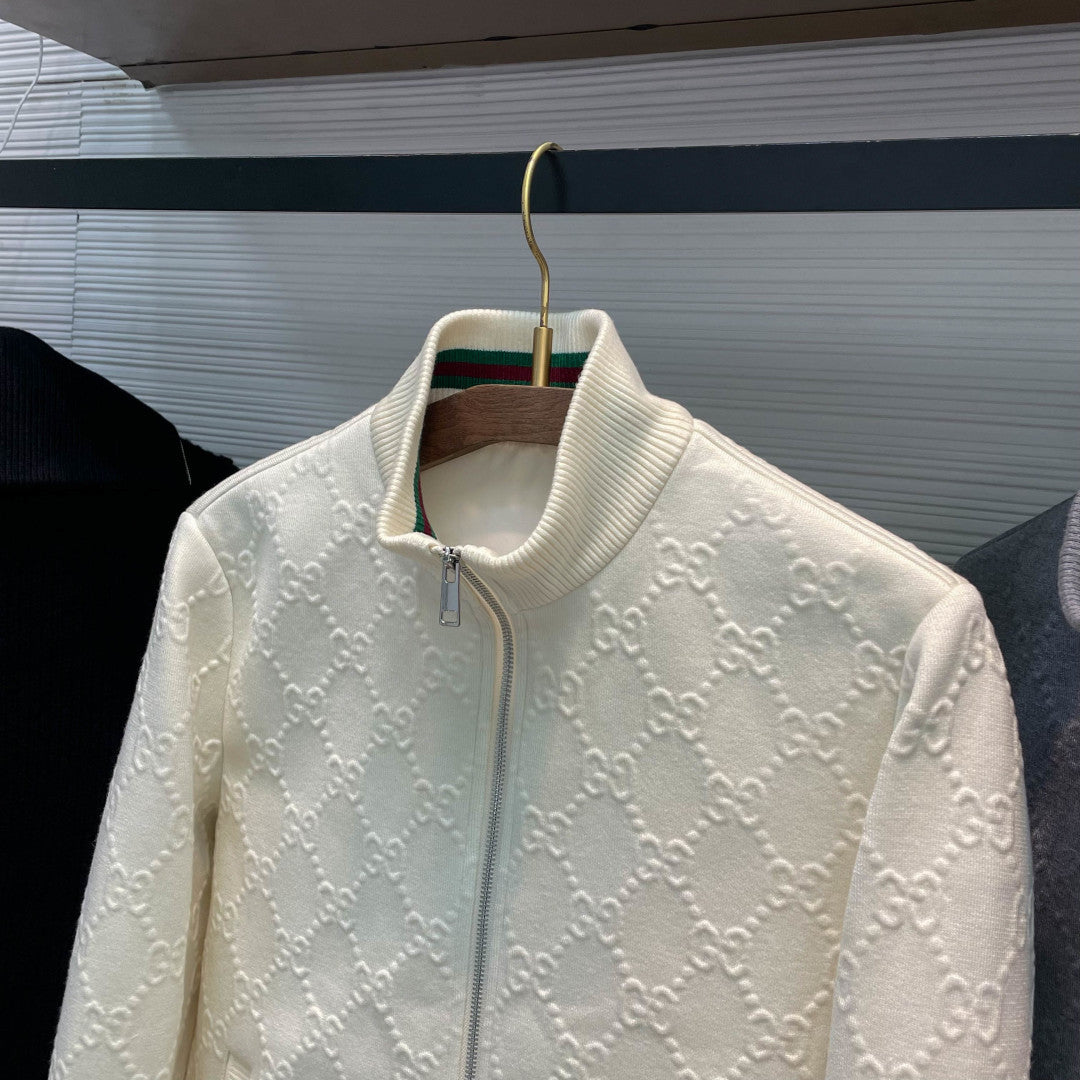 풀집 니트 재킷 (Full-zip knit jacket)