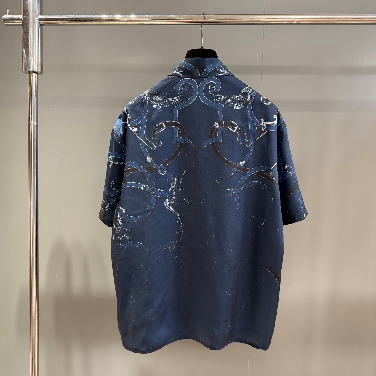 롱캔버스 반팔셔츠 (Long canvas short-sleeved shirt)