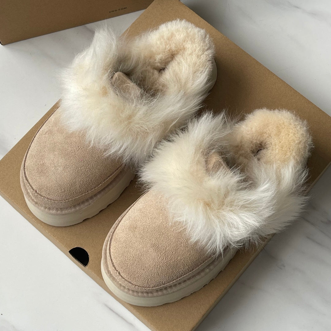 퍼 샌들 (fur sandals)