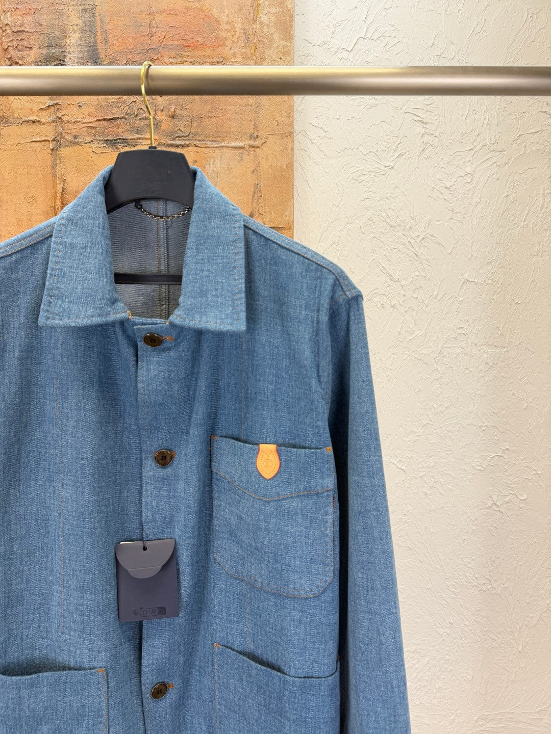 블렌드 데님 워크 재킷, 진 (Blend denim work jacket, jeans)