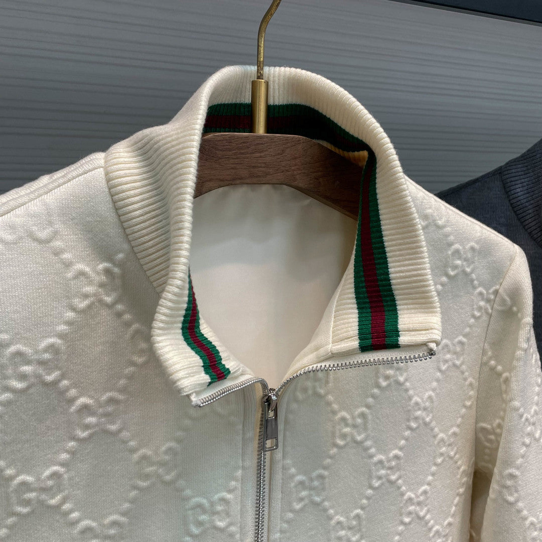 풀집 니트 재킷 (Full-zip knit jacket)