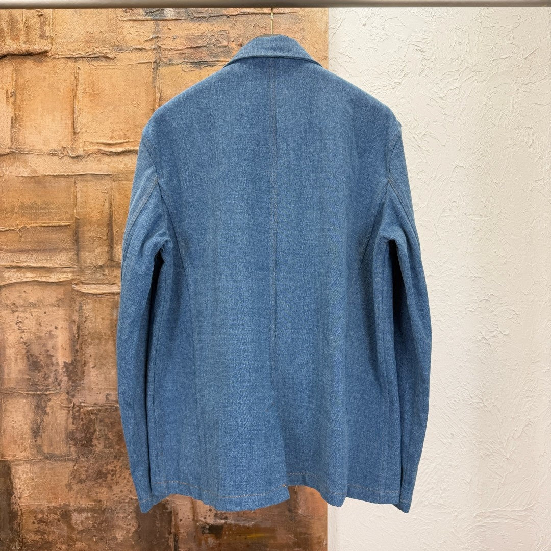 블렌드 데님 워크 재킷, 진 (Blend denim work jacket, jeans)
