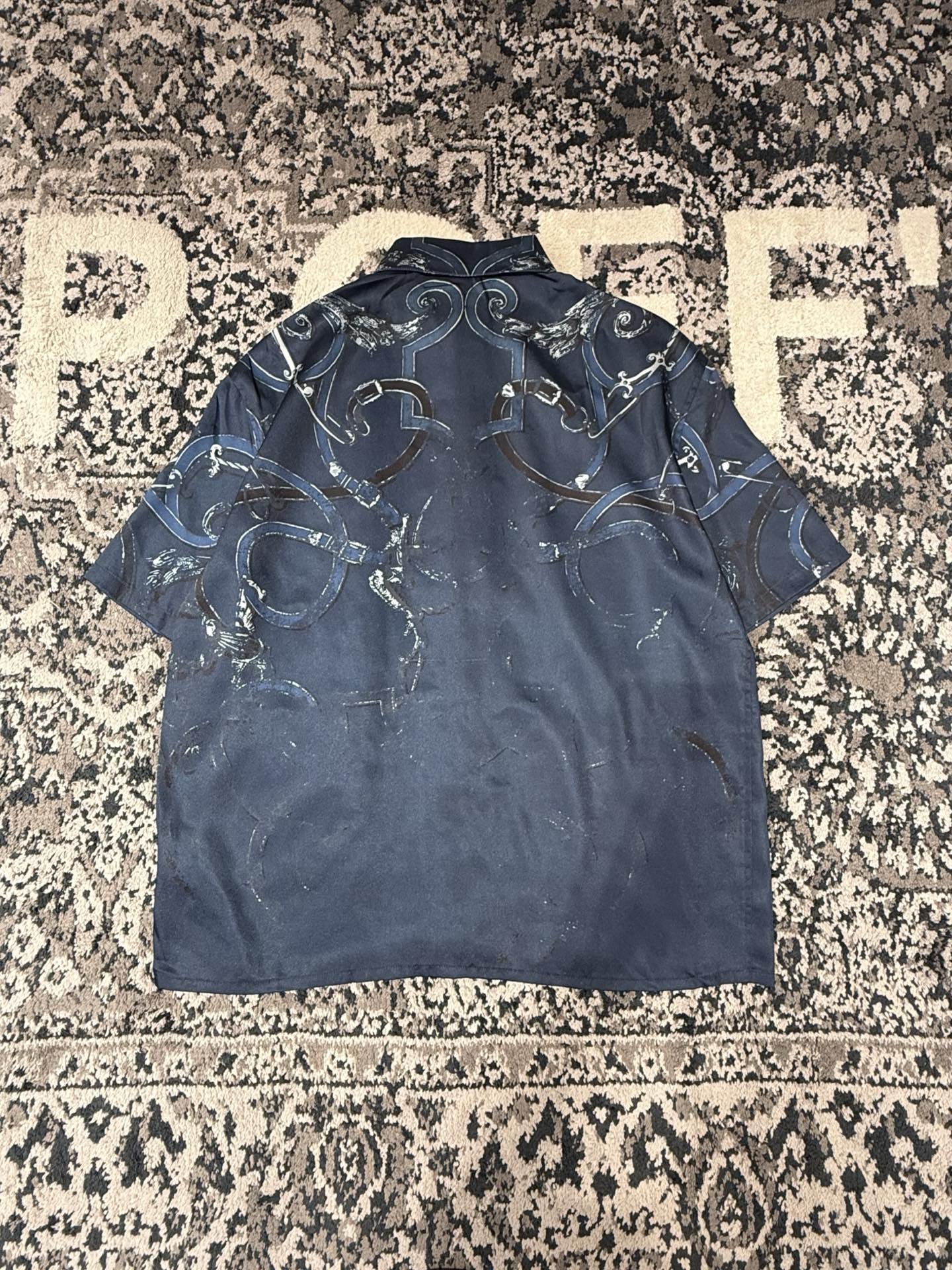 롱캔버스 반팔셔츠 (Long canvas short-sleeved shirt)