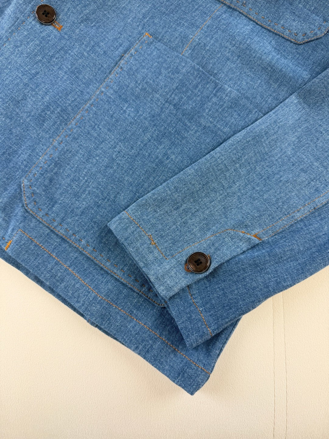 블렌드 데님 워크 재킷, 진 (Blend denim work jacket, jeans)