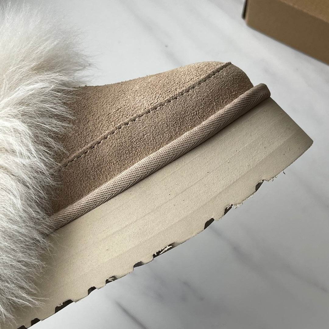 퍼 샌들 (fur sandals)