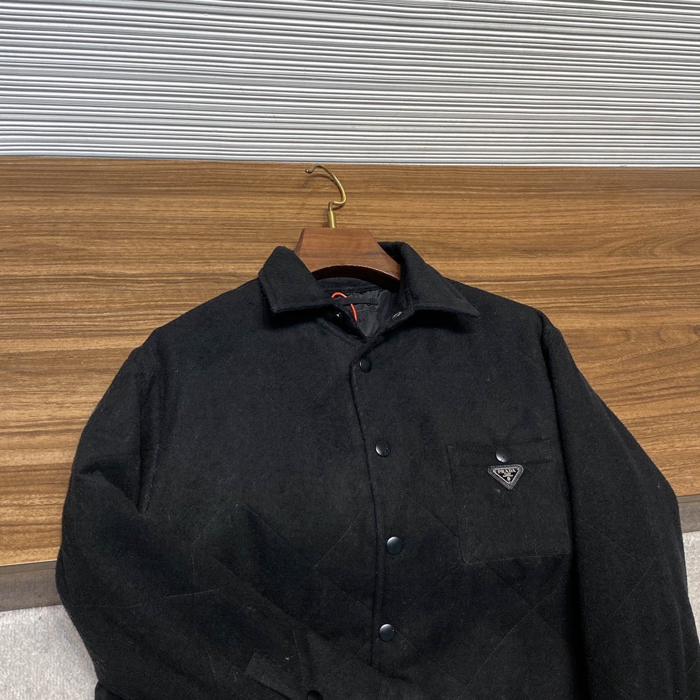 다이아몬드 퀼팅 자켓 (Long trench leather coat)