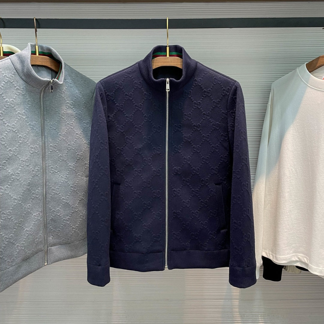 풀집 니트 재킷 (Full-zip knit jacket)