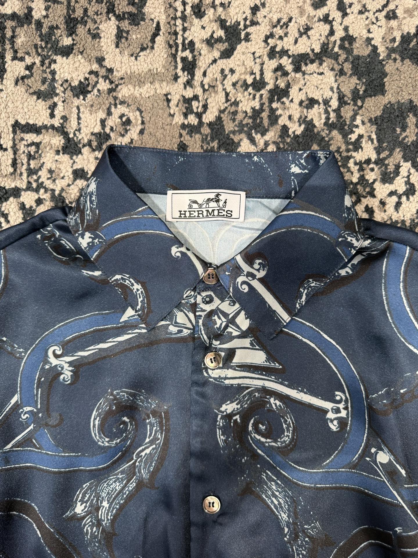 롱캔버스 반팔셔츠 (Long canvas short-sleeved shirt)