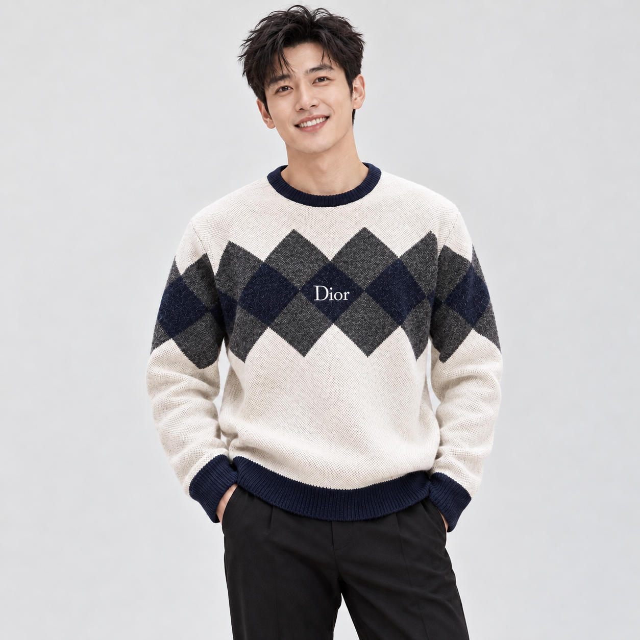 브러시드 울 캐시 스웨터 (Brushed Wool-Cashmere Sweater)