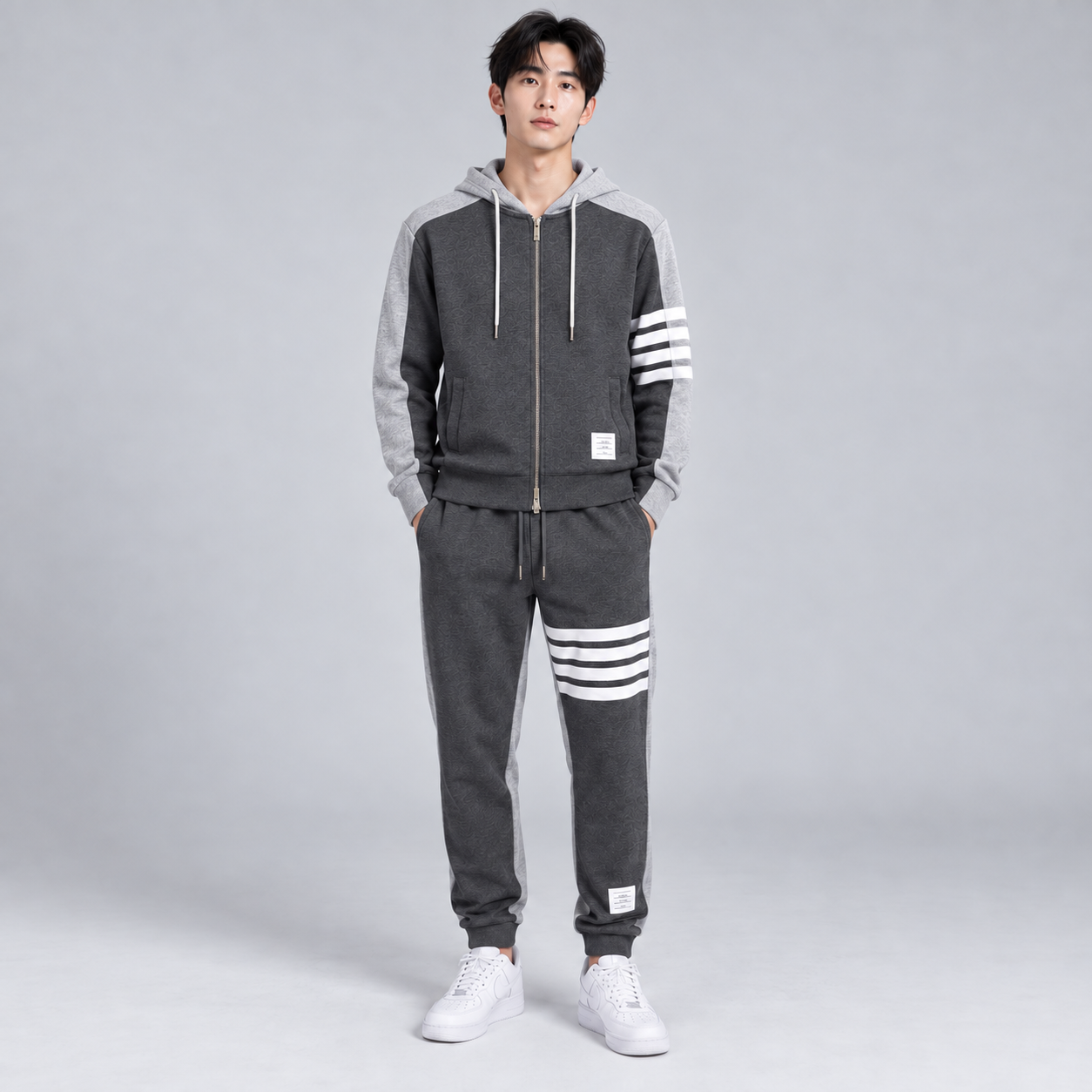 컬러 블록 트레이닝복 (Color-block tracksuit)