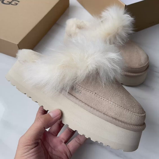 퍼 샌들 (fur sandals)